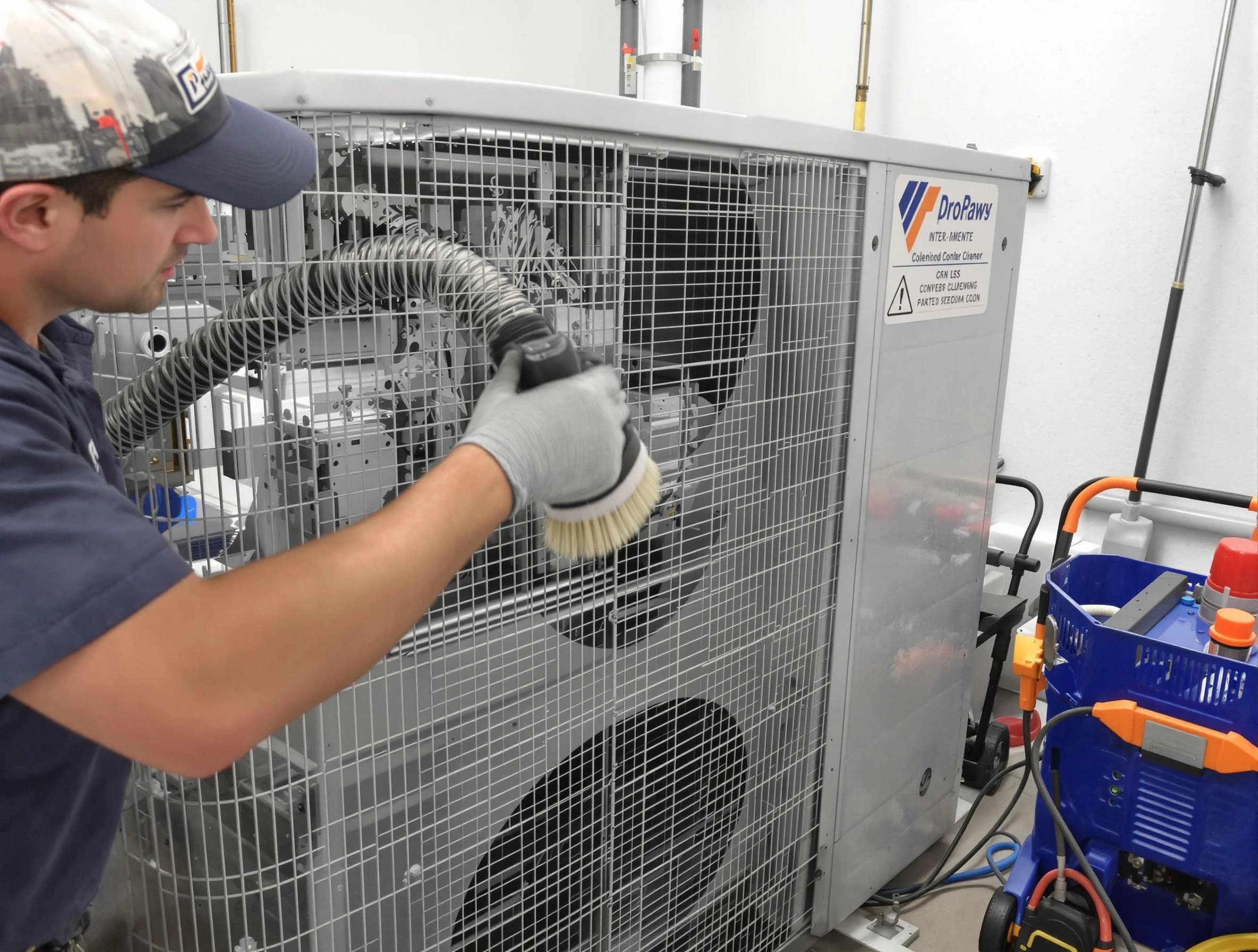 Candler-McAfee Air Duct Cleaning specialist performing precision AC coil cleaning for improved system performance in Candler-McAfee