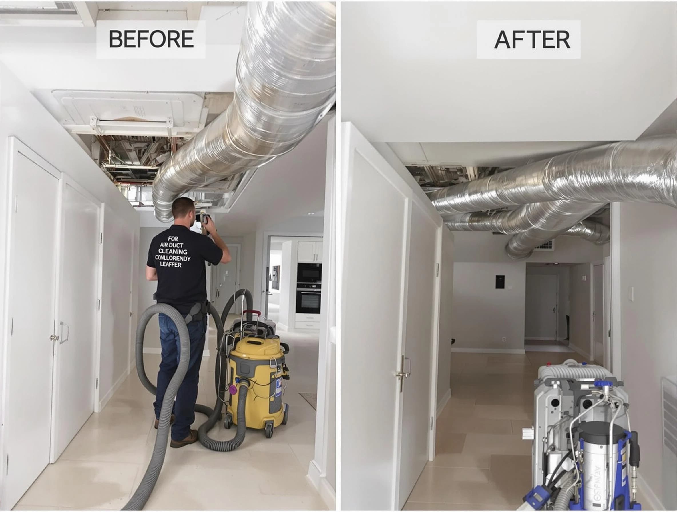 Candler-McAfee Air Duct Cleaning professional performing thorough air duct cleaning in Candler-McAfee