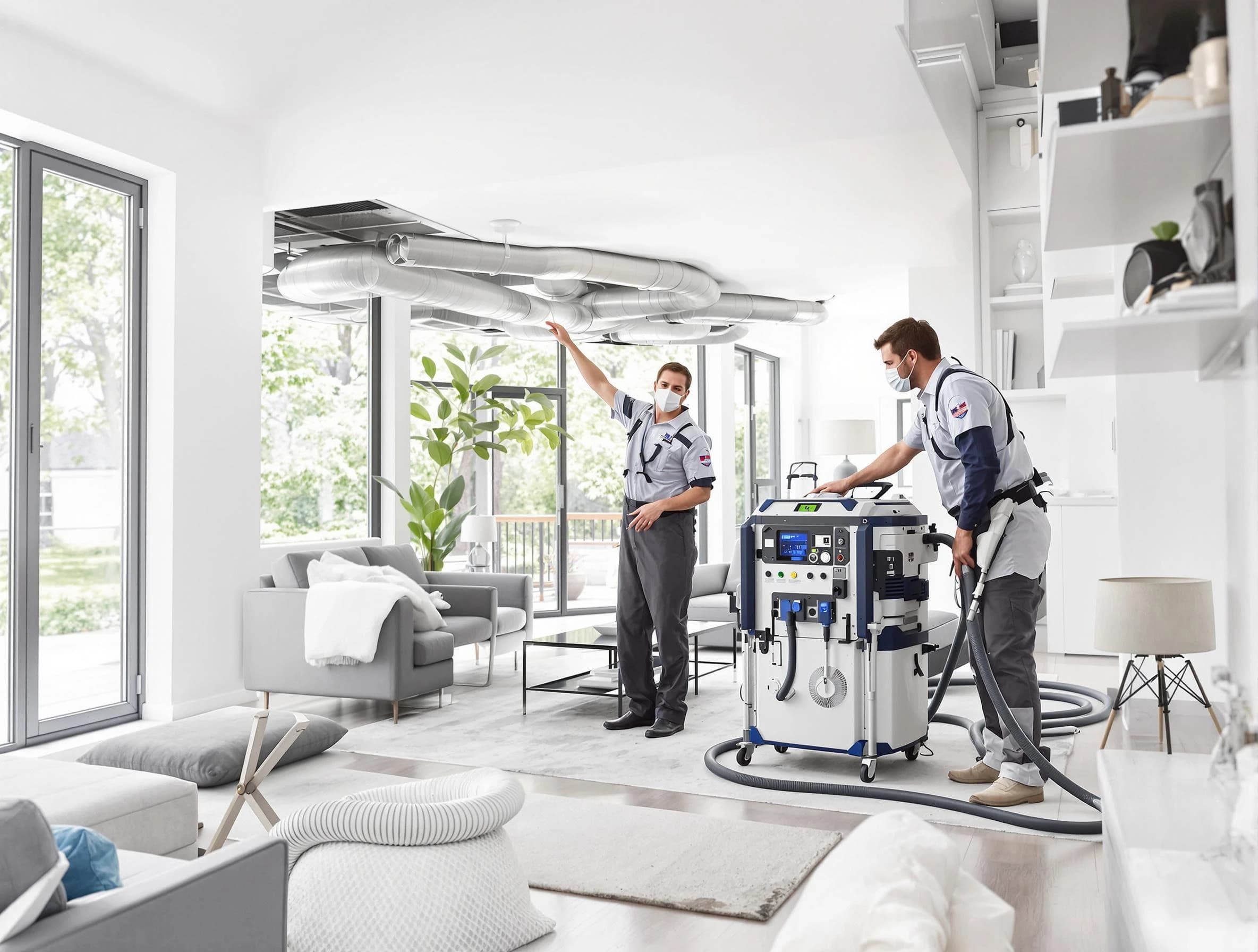 Candler-McAfee Air Duct Cleaning professional conducting pure air duct cleaning with state-of-the-art equipment in Candler-McAfee